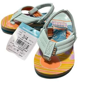 Reef Little Ahi Toddler Sandals Little Kids 2-4 Years Old Size 3/4 NWT